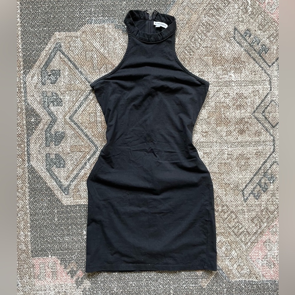 ASOS Black Halter Bodycon Dress